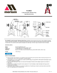 Thumbnail of document Manual - M600-KT Calibration Pneumatic Scissor Pump Kit
